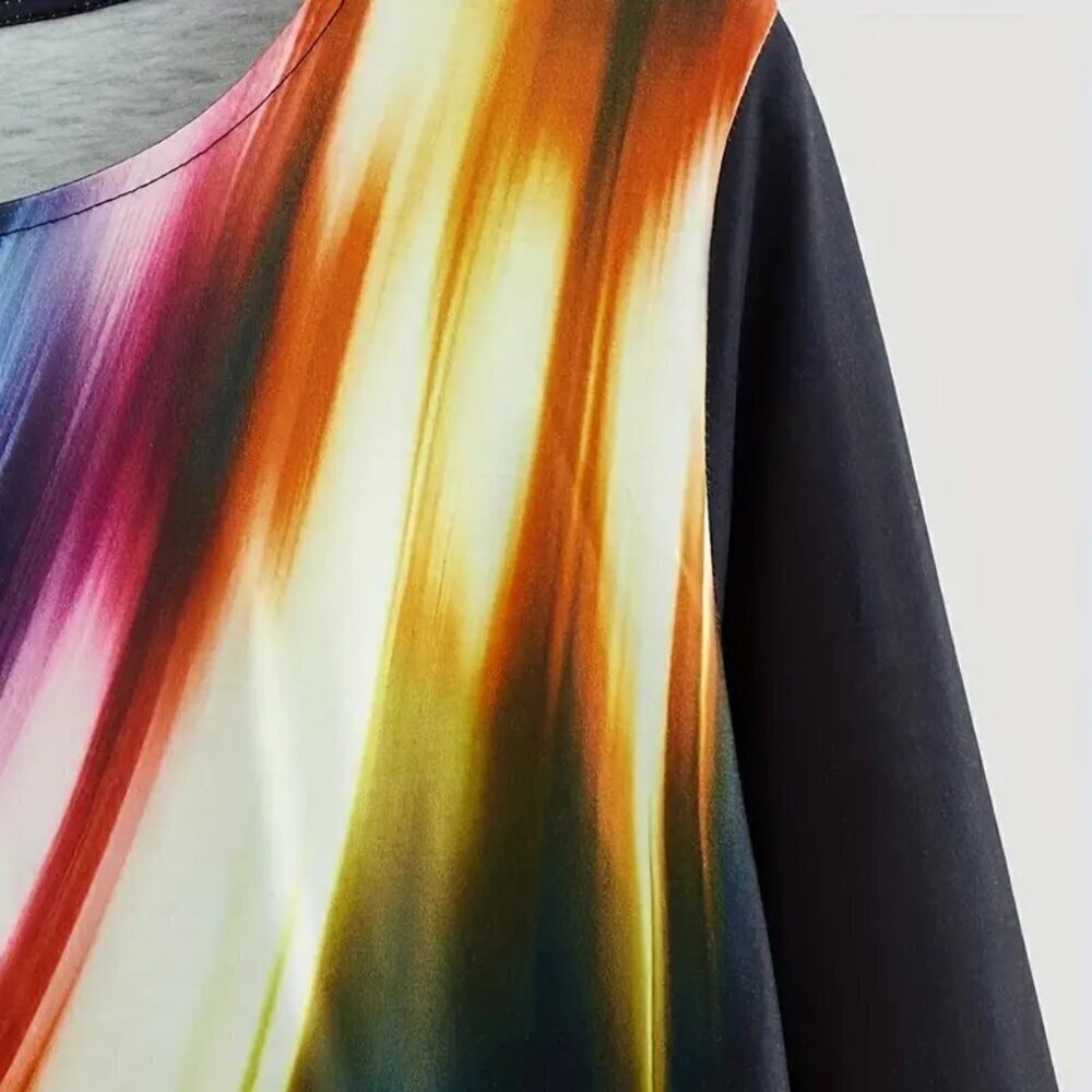 Aurora Crew Neck Print Top - Picture 4 of 4